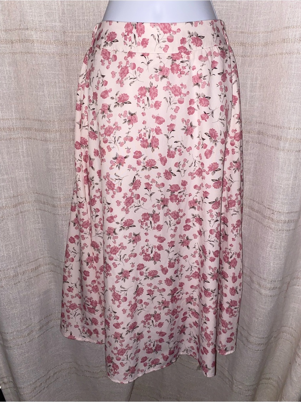 DAZY Pink Floral Elastic Back Maxi Skirt - Size XS